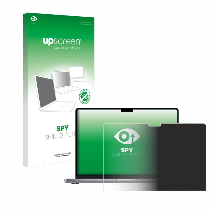 upscreen Blickschutzfilter für Apple MacBook Pro 14" 2021 Privacy Filter Blickschutzfolie Sichtschut