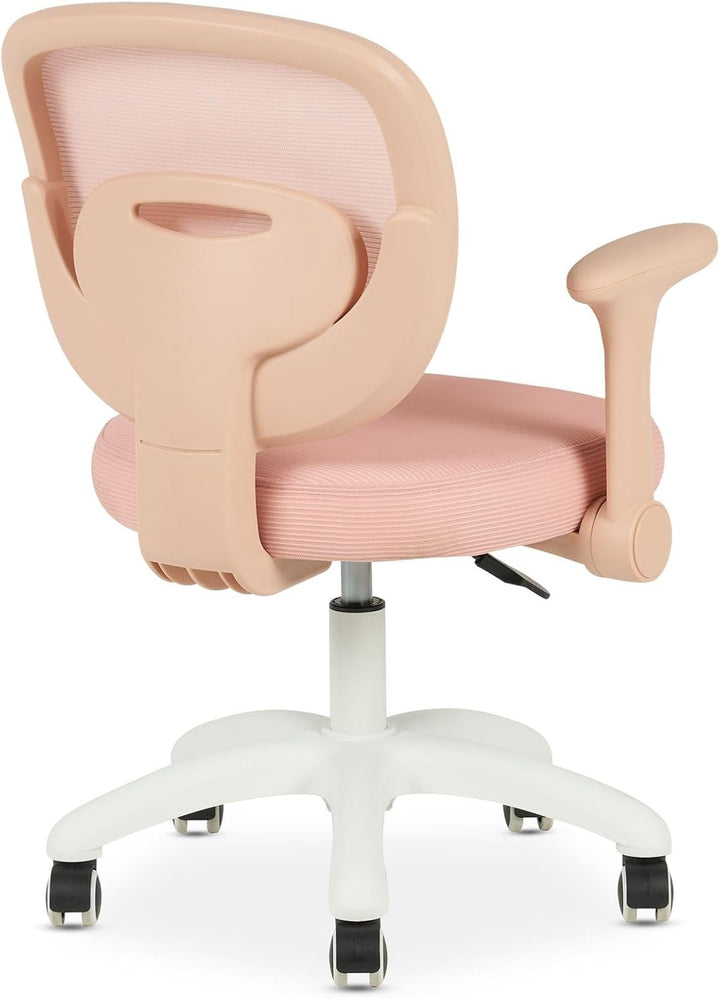 IDIMEX Schreibtischstuhl für Kinder Amelia höhenverstellbar, Rosa – ergonomischer Bürostuhl für Kind