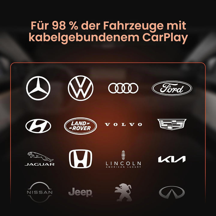 Duo 2-in-1 Wireless CarPlay &amp; Android Auto Adapter | Aluminium Unibody &amp; 5.8GHz Stabilität | Kabello