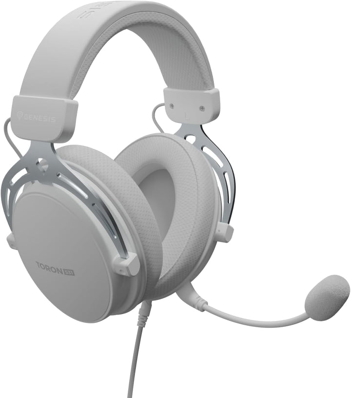 Genesis Toron 531 Gaming Headset – Over-Ear Kopfhörer mit 50 mm Treibern, abnehmbares Mikrofon, 3,5