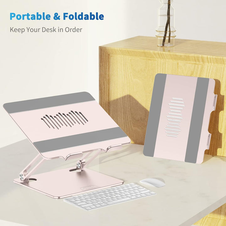 Gokeda Laptop Ständer, ergonomischer Laptopständer aus Aluminiumlegierung für den Schreibtisch, Note