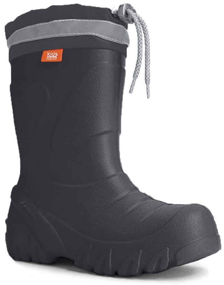 demar. EVA federleichte Kinder Gummistiefel mit Stulpe gefüttert MAMMUT-S 22/23 EU Graphit, 22/23 EU