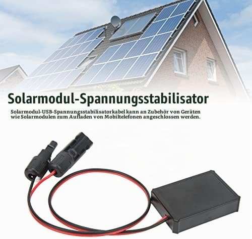 Konverter Solarpanel USB-Spannungsstabilisator Netzteil Regler-Ladegerät mit 1 TYP C 1 DC 2 USB-Schn