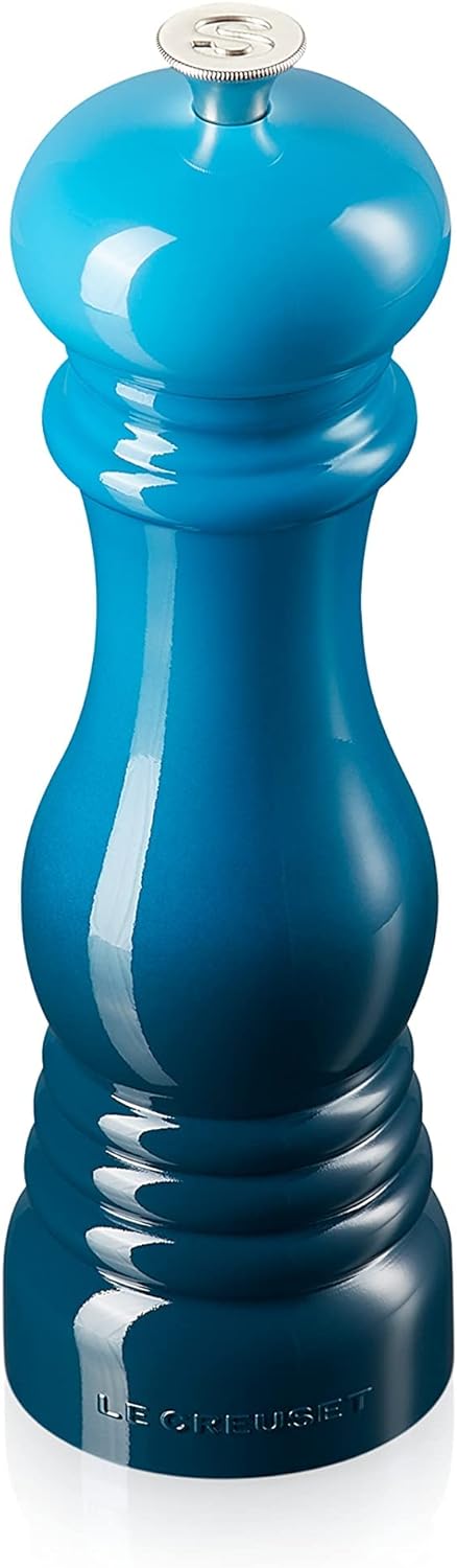 Le Creuset Salzmühle, ABS-Kunststoff, 6,2 x 6,2 x 20,8 cm, Keramik-Mahlwerk, Deep Teal, 960020006420