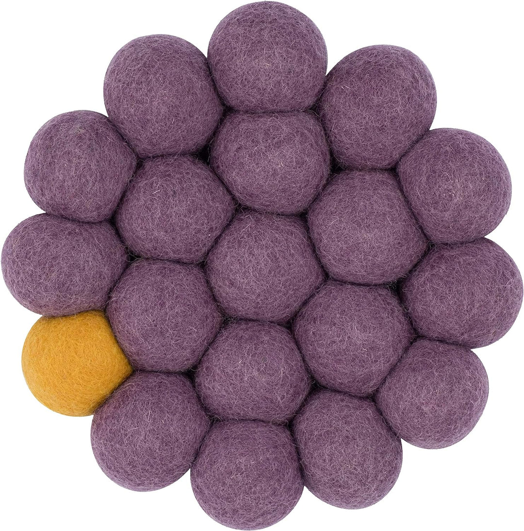 myfelt Topfuntersetzer Big One - Frida - Violett, Ø 20 cm, Violett