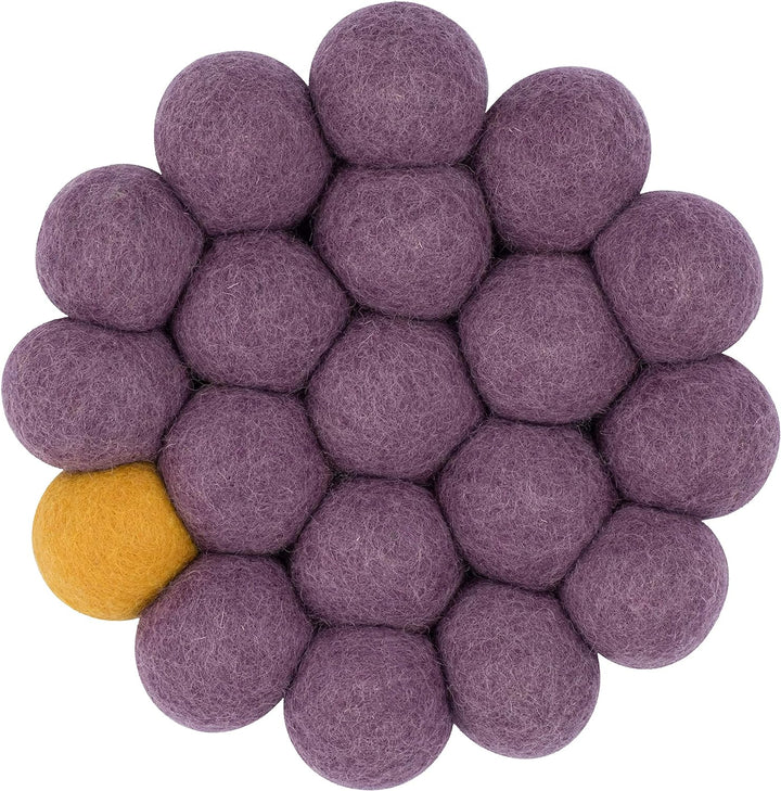 myfelt Topfuntersetzer Big One - Frida - Violett, Ø 20 cm, Violett