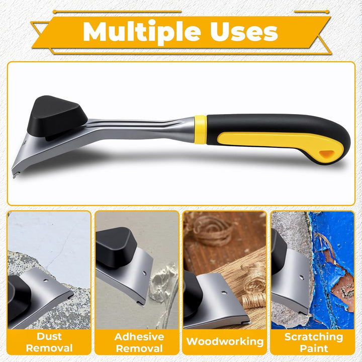 Kraftschaber 64mm Ziehklinge Farbschaber - Rutschfester Universalschaber für Holz, Metall, Beton, St