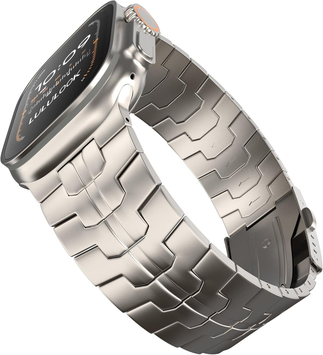 LULULOOK Armband Kompatibel mit Apple Watch Ultra 2/Ultra 49mm, Premium Titanium Grad 2 Ersatzarmbän