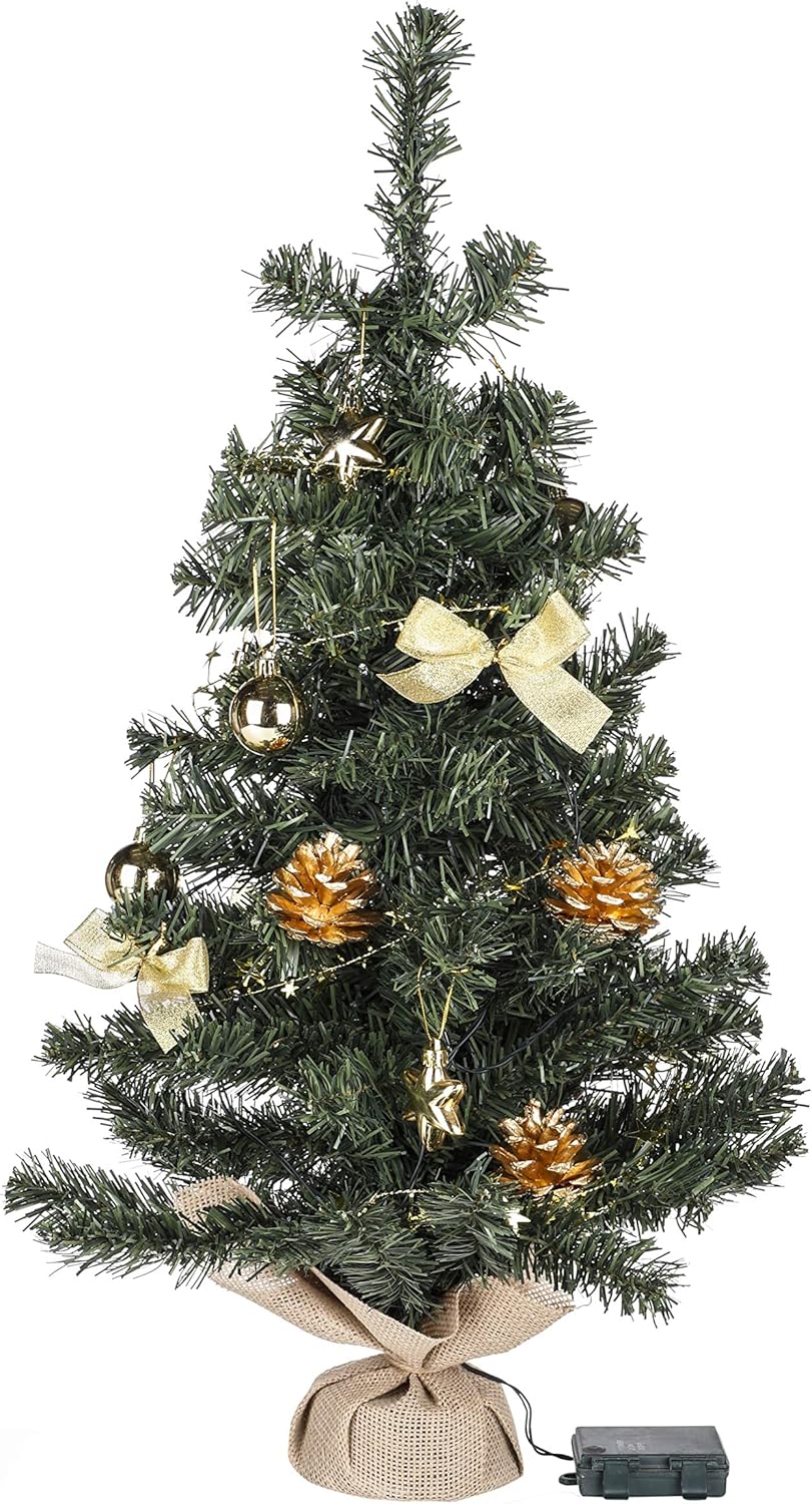 Bambelaa! Weihnachtsbaum Künstlich Mit Beleuchtung Geschmückt Tannenbaum Dekoriert Christbaum Beleuc