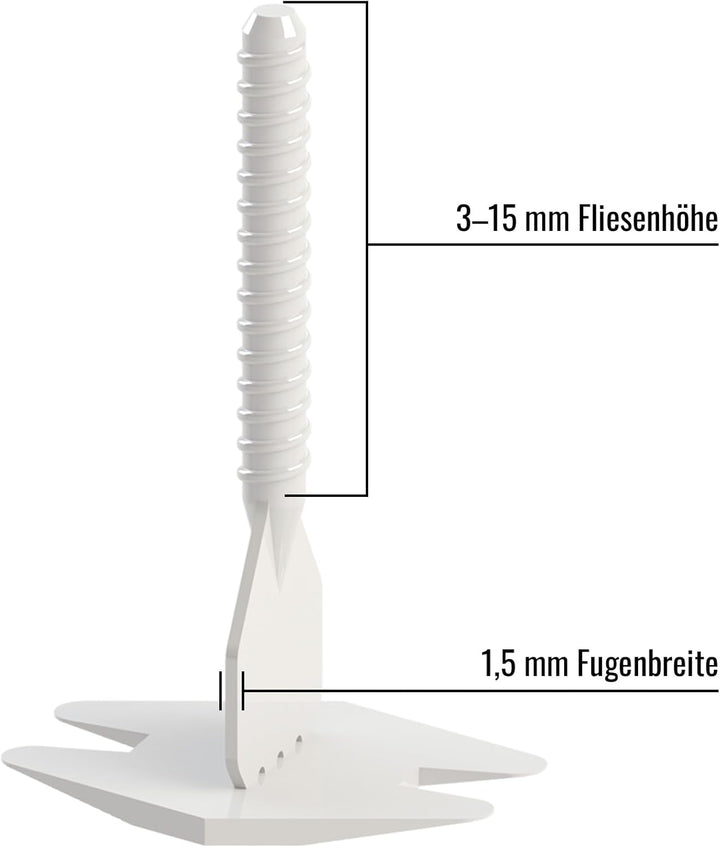 Nivilli SPINNY - 250 Stück Zuglaschen/Fugenbreite 1.5mm - Materialdicke 3-15mm / Ein technisch hochw