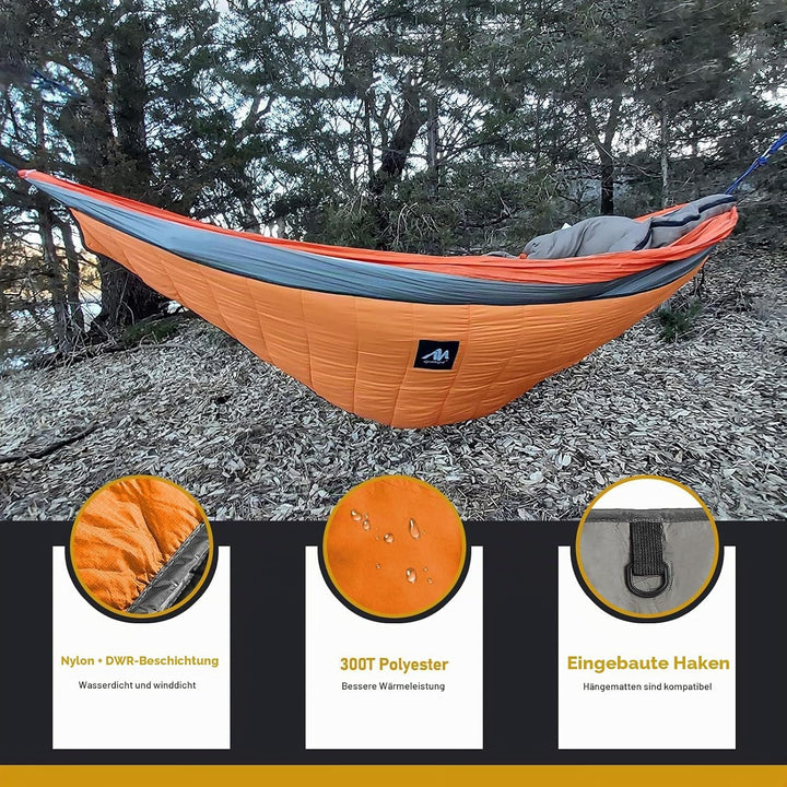 Hängematte Underquilt Isomatten Underkilt Outdoor, Ultralight Baumwolle Underblanket Winterschlafsac