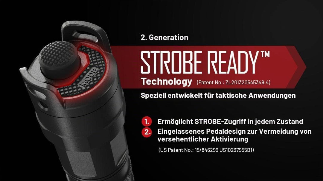 Nitecore P23i Taschenlampe mit grosser Reichweite, 3000 Lumen, 450 m lang, mit wiederaufladbarem i-S