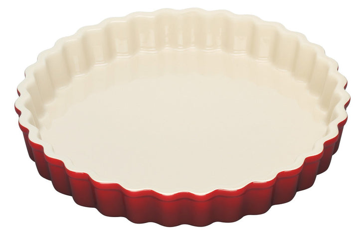 Le Creuset Tarte-Form, Ø 24 cm, Steinzeug, Kirschrot 24 cm Kirschrot, 24 cm Kirschrot