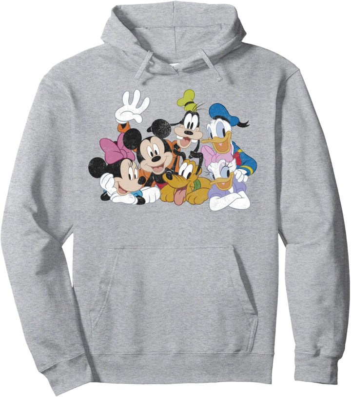 Disney Mickey And Friends Classic Group Portrait Pullover Hoodie