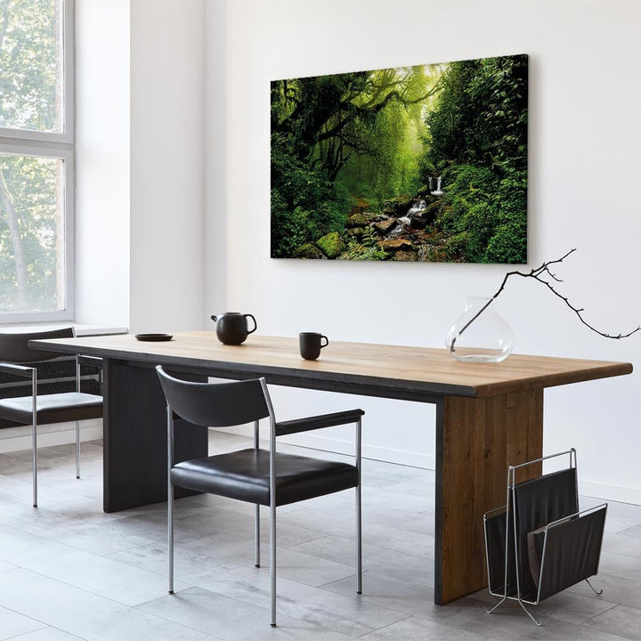 murando - Bilder Wald Bach 120x80 cm Vlies Leinwandbild 1 tlg Kunstdruck modern Wandbilder XXL Wandd
