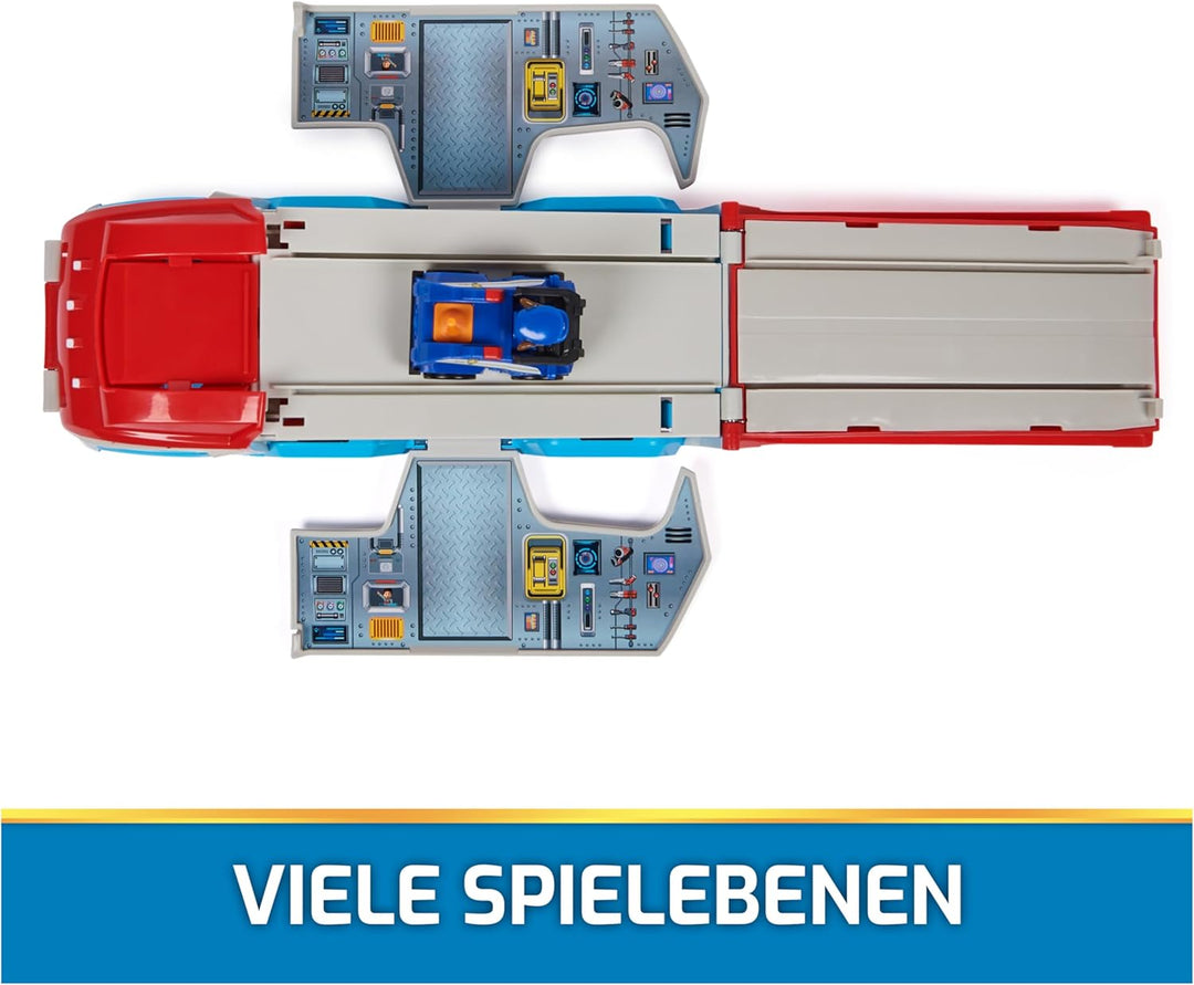 PAW PATROL – Pup Squad Mini-Patroller Teamfahrzeug mit Chase-Spielzeugauto, Spielzeug geeignet für K