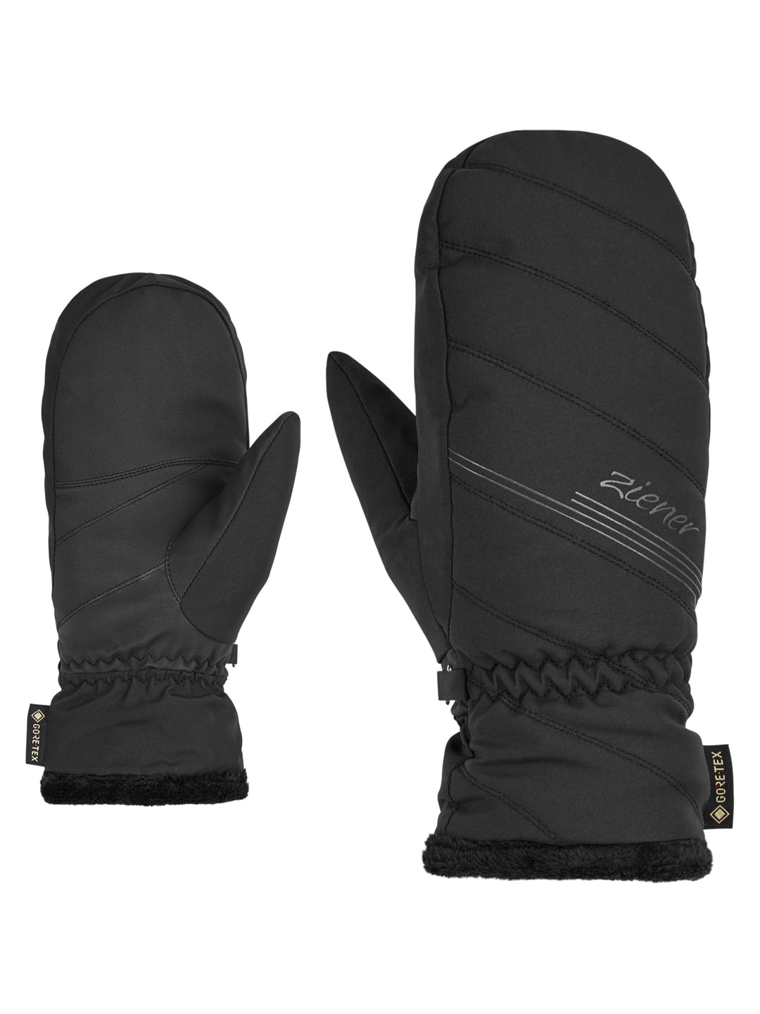Ziener Damen Kasiana Ski-Fäustling/Wintersport | Gore-Tex 6 Schwarz, 6 Schwarz