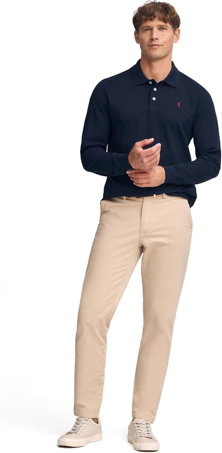 Polo Club Herren Poloshirt Kurzarm Regular Fit Baumwolle Männer Polohemd Longsleeve S Blau Navy, S B