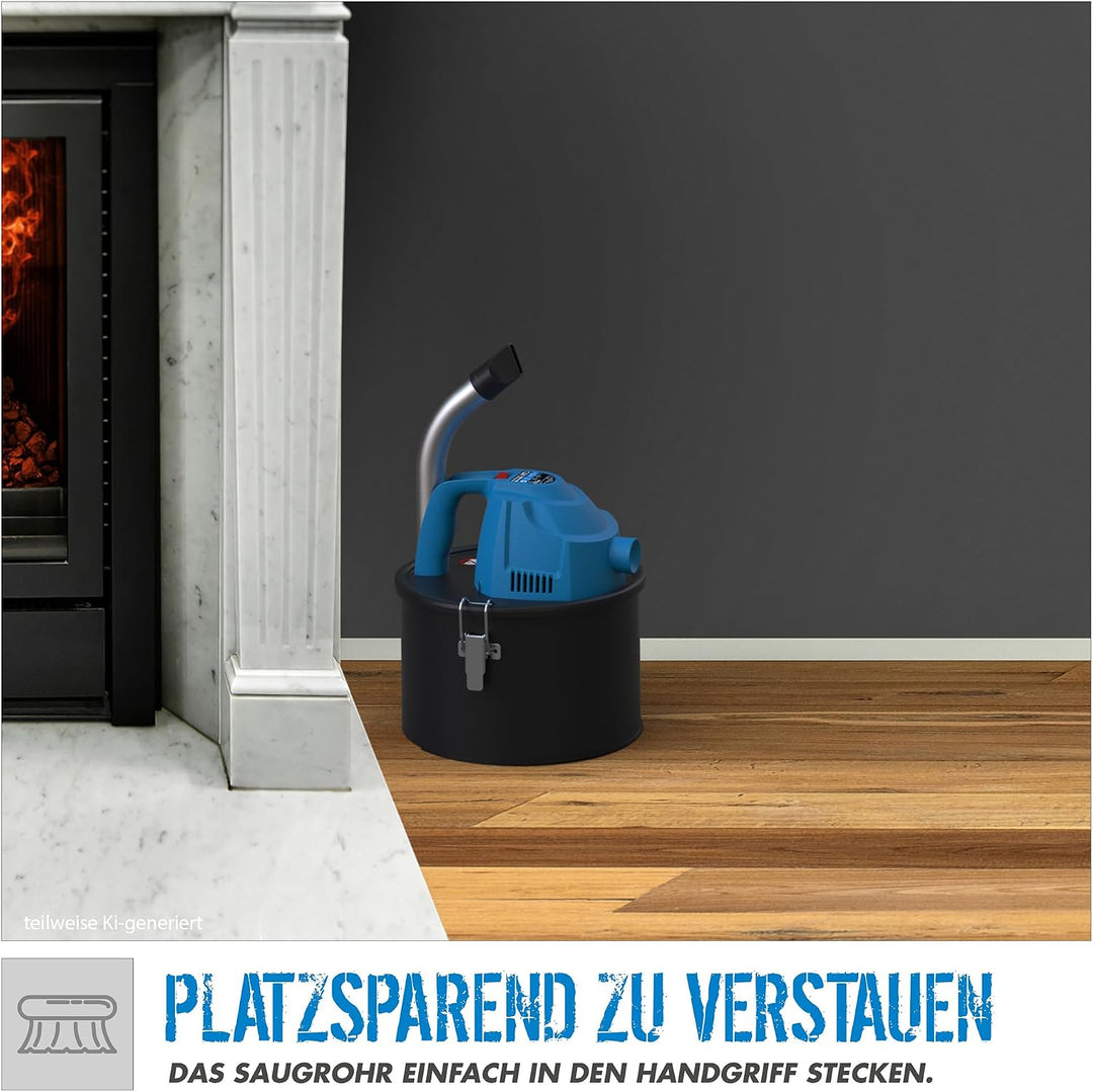 Güde Aschesauger GA 4-600.1 17015, Aluminium, Kunststoff, Blau, Schwarz, 600 W