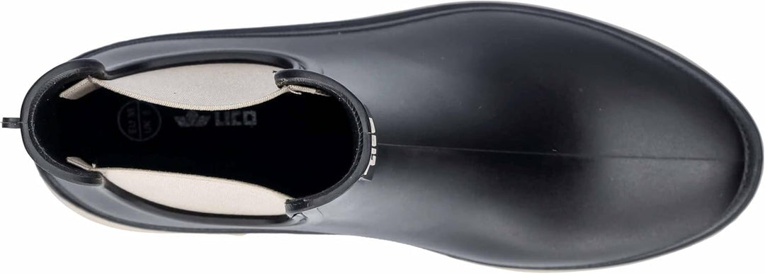 Lico Damen NeptunaGummistiefel 37 EU Schwarz Beige, 37 EU Schwarz Beige