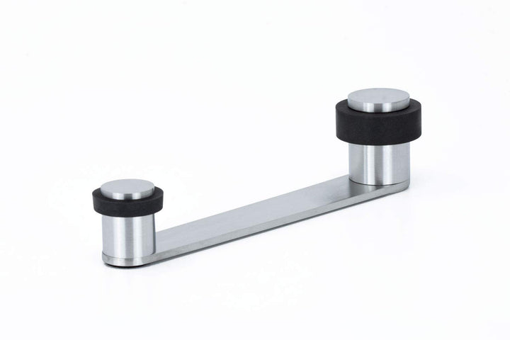 Türstopper mit Drehhalter |Für Türen bis 100 mm | Gummi Schwarzer | Edelstahl AISI 304 | Finish Matt