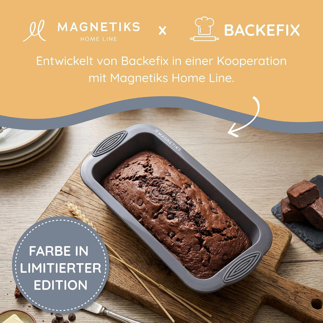Backefix flexible Silikon Brotbackform 500g, Kastenform klein 21cm, als Kuchenform Kasten, ideal zum