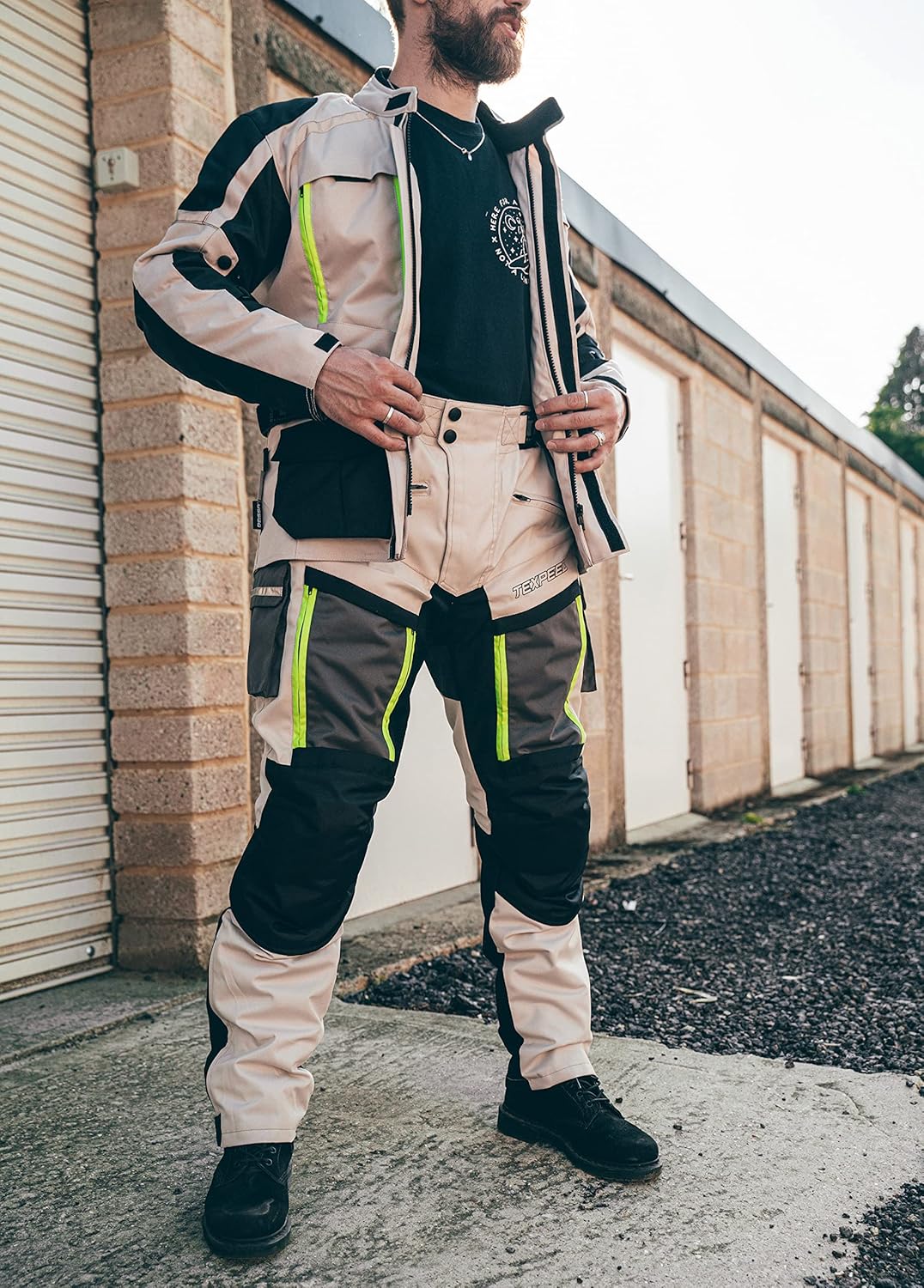 TEXPEED Motorradhose Mit Protektoren Herren - Textil Wasserdicht Motorroller Motorrad Bikerin Mit CE