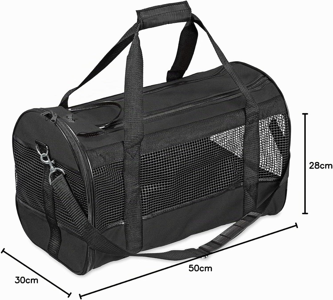 Karlie Tragetasche Divina L: 50 cm B: 28 cm H: 30 cm schwarz schwarz L 50 x B 28 x H 30 cm, schwarz