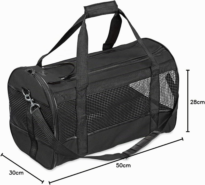Karlie Tragetasche Divina L: 50 cm B: 28 cm H: 30 cm schwarz schwarz L 50 x B 28 x H 30 cm, schwarz