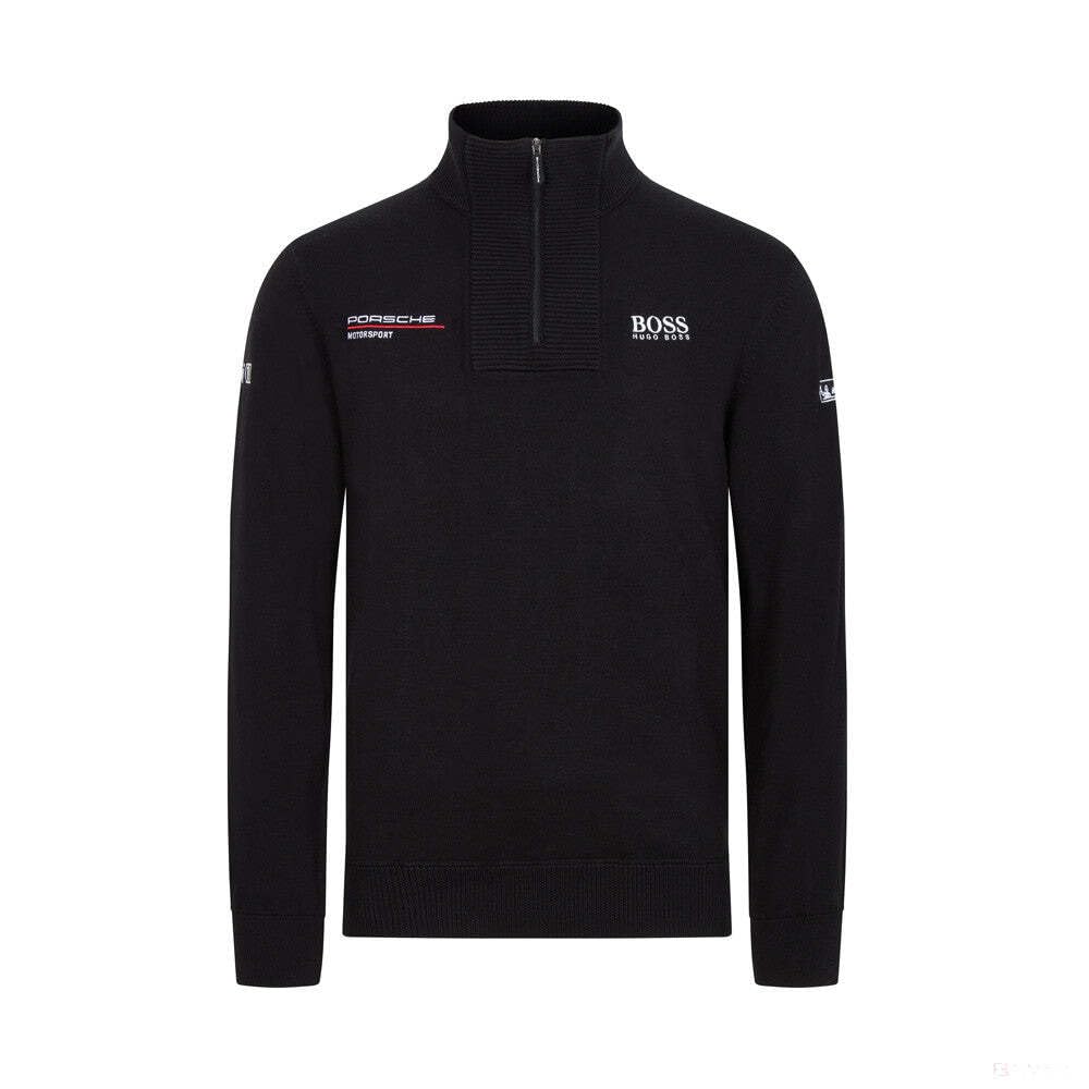 Fuel For Fans Porsche Motorsport Strickpullover 1/4 Zip schwarz S Schwarz, S Schwarz