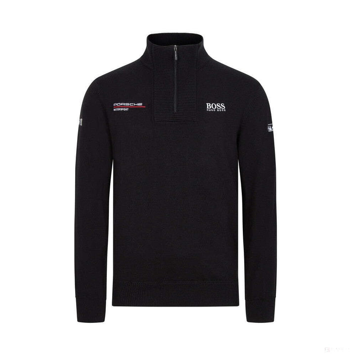 Fuel For Fans Porsche Motorsport Strickpullover 1/4 Zip schwarz S Schwarz, S Schwarz