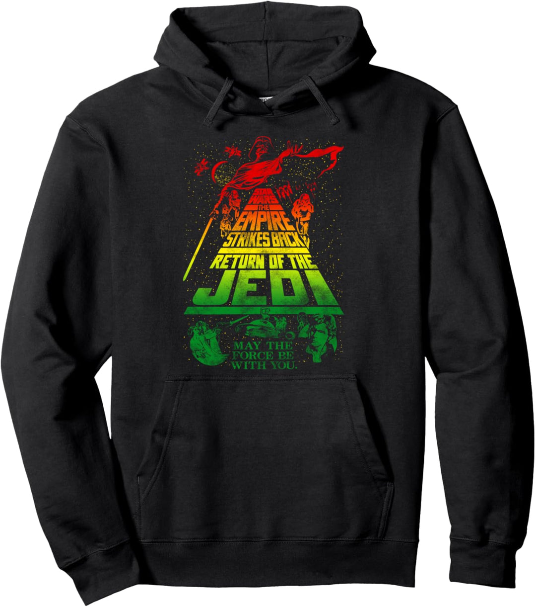 Star Wars Jedi Title Rasta Collage Pullover Hoodie