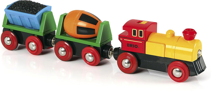 BRIO Bahn 33319 - Zug mit Batterielok & Bahn 33724 - Giraffenwagen Bundle mit Giraffenwagen, Bundle