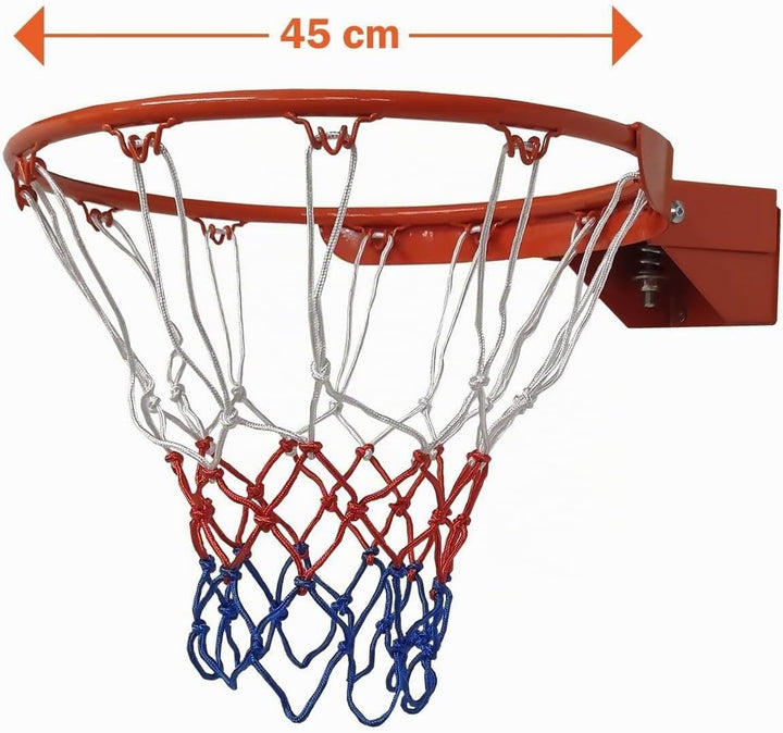 Pegasi Basketballring Pro - Basketballkorb mit Wandhalterung - Abnehmbarem Basketballnetz - Standard