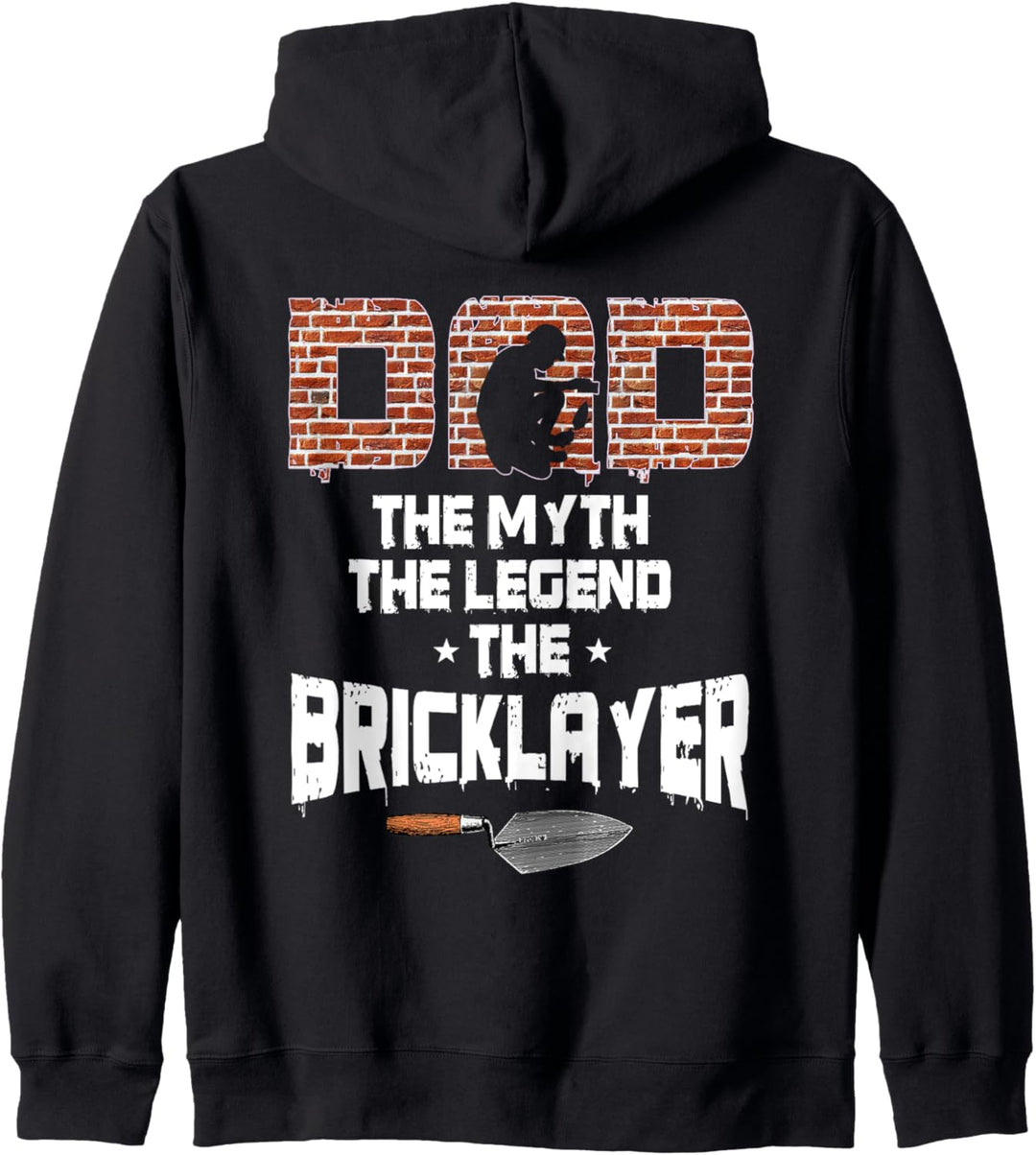 Maurer Papa Design auf der Rückseite der Kleidung Kapuzenjacke