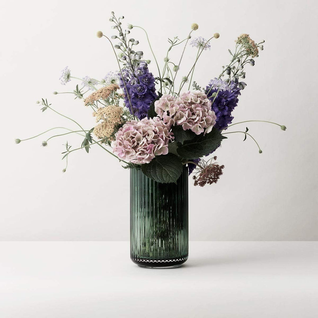 Lyngby Porcelæn Vase H20.5 cm Lyngby aus mundgeblasenem Glas zeitlos, grün H20,5 cm Copenhagen Green