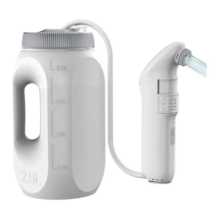 Po Dusche Elektrische,Portable Bidet,Tragbares Bidet Handbrause Mit 2.5 L Peri Bottle,Akku Podusche