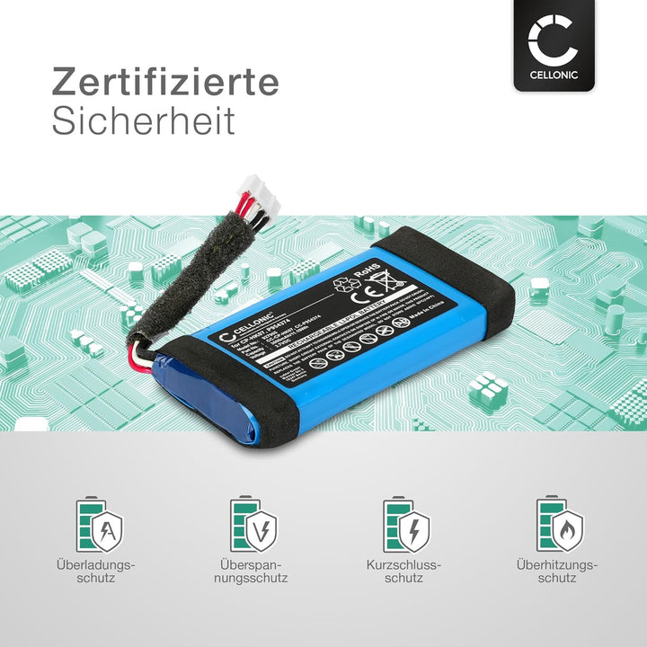 CELLONIC 1x Akku für Lautsprecher Kompatibel mit Harman Kardon Onyx Mini, P954374 - (3000mAh, 3.7V)