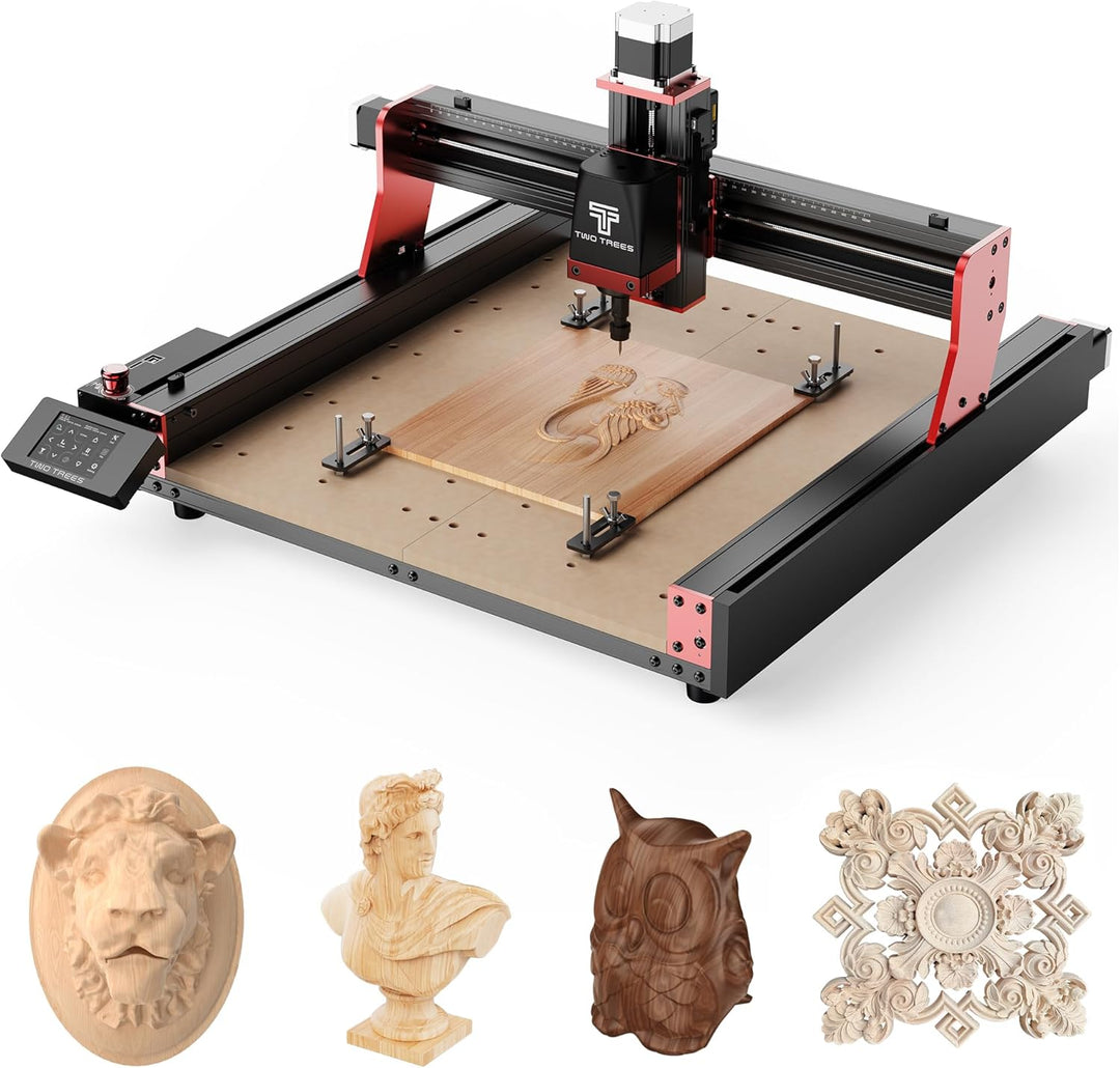 Twotrees TTC450 PRO CNC-Fräsmaschine, 4 Achsen, für Holz und Acryl, 90% montiert, leistungsstarker M