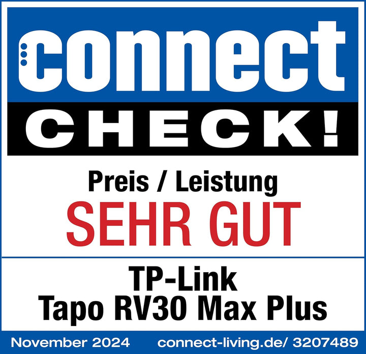 Tapo RV30 Max Plus Saugroboter mit Wischfunktion und automatischer Absaugstation, 5300Pa Ultra Stark