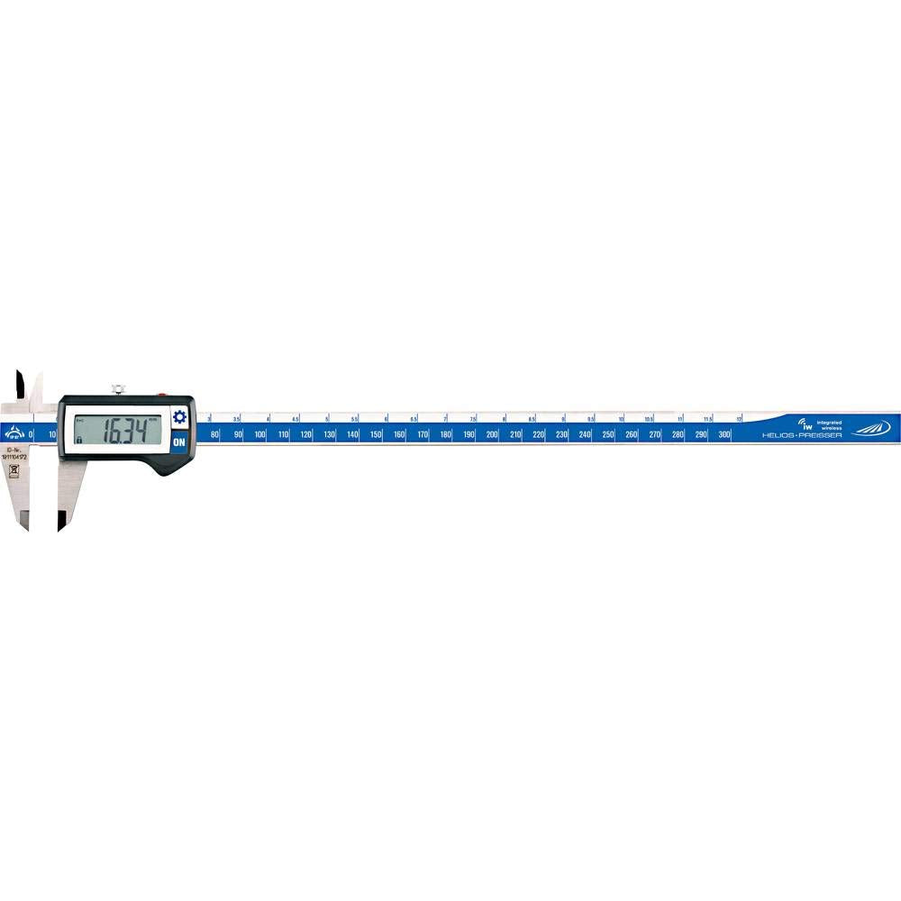 Integrated Wireless - Digitaler Taschenmessschieber mit integriertem Funk, IP67, 300 x 60 mm
