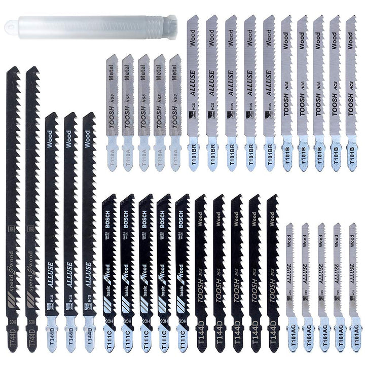 35 Stück Stichsägeblätter in T-Form T744D T344D T101B T111C T144D T101AO T118A T101BR zum Schneiden