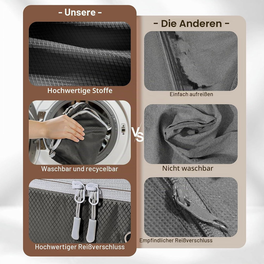 DIMJ Selbstkomprimierender Organizer - Bettwäsche Aufbewahrung, Packing Cubes Compression Bettdecken