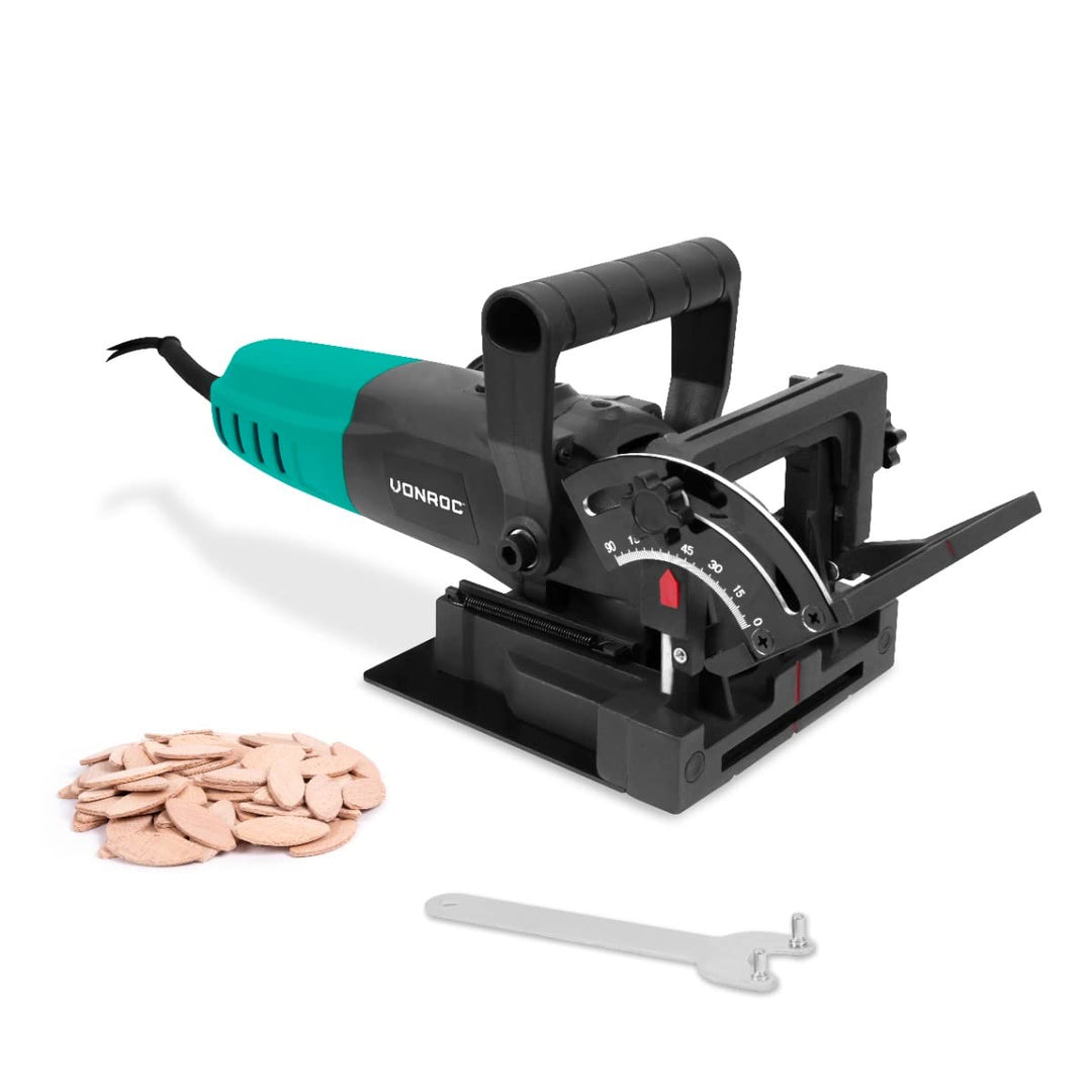 VONROC Lamello Multifunktions-Fräsmaschine VONROC BG501AC – Tischschärfmaschine, kompakt, 900 W mit