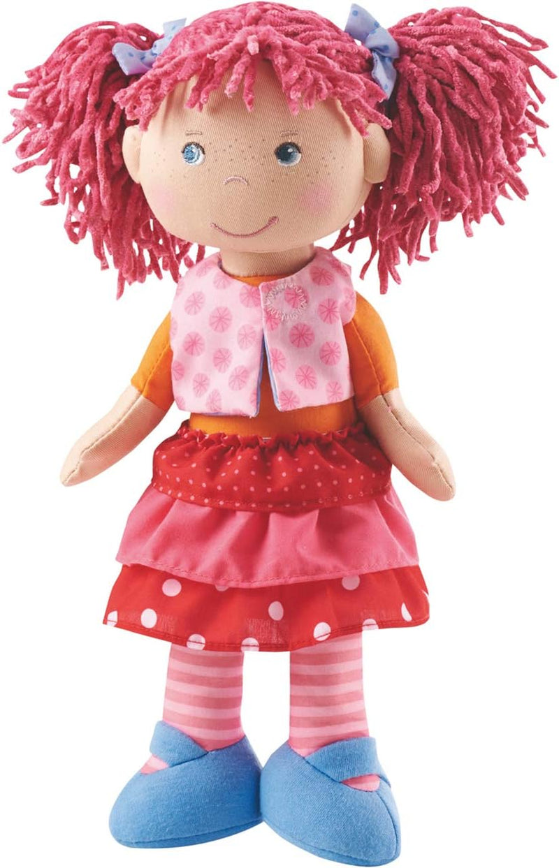 HABA 302108 - Puppe Annelie, Stoffpuppe mit Kleidung und Haaren, 30 cm, Spielzeug ab 18 Monaten & 30