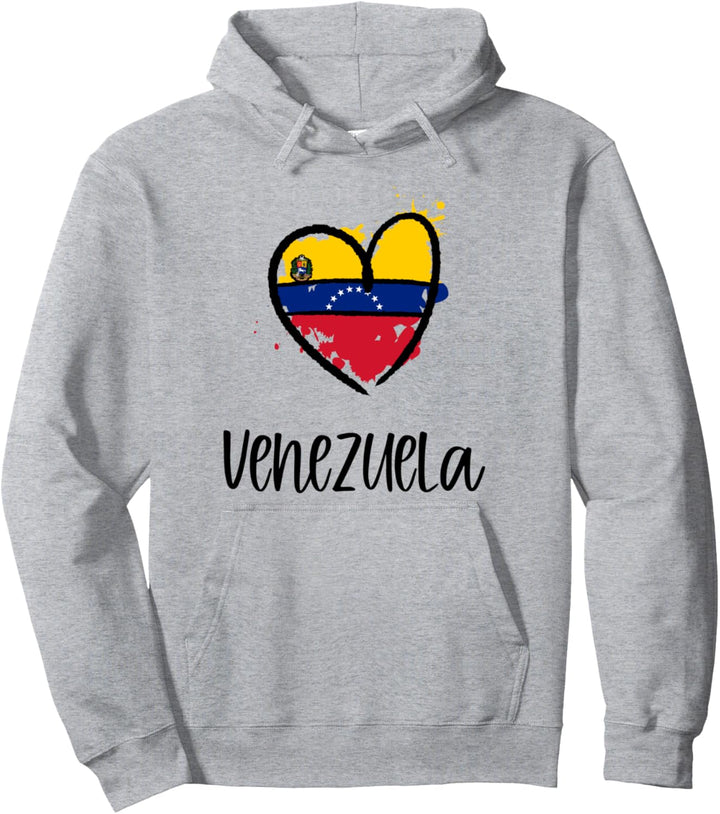 Venuzuela Heart Cute South America Spanish Venezuelan Gift Pullover Hoodie