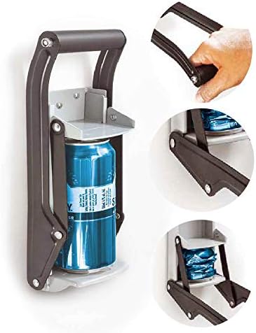 16 Unzen, Wandmontage, Zerkleinerer, Dosenpresse, Aluminiumdosenzerkleinerer in Weiss oder Schwarz