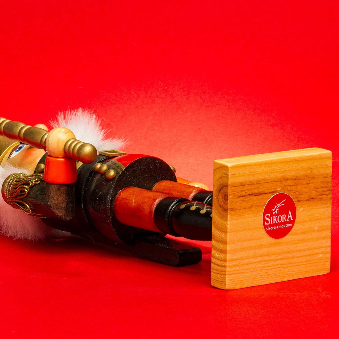 SIKORA NK-H Deko Nussknacker Figur aus Holz Verschiedene Motive 2 Grössen, Grösse:Höhe ca. 34 cm, Fa