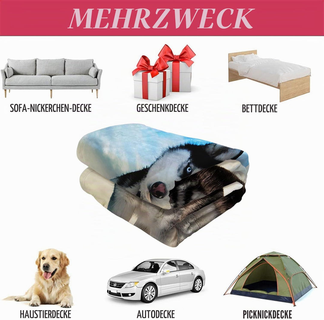 YISUMEI Decke 150x200 cm Kuscheldecken Sanft Flanell Weich Fleecedecke Bettüberwurf weisse Schwarze
