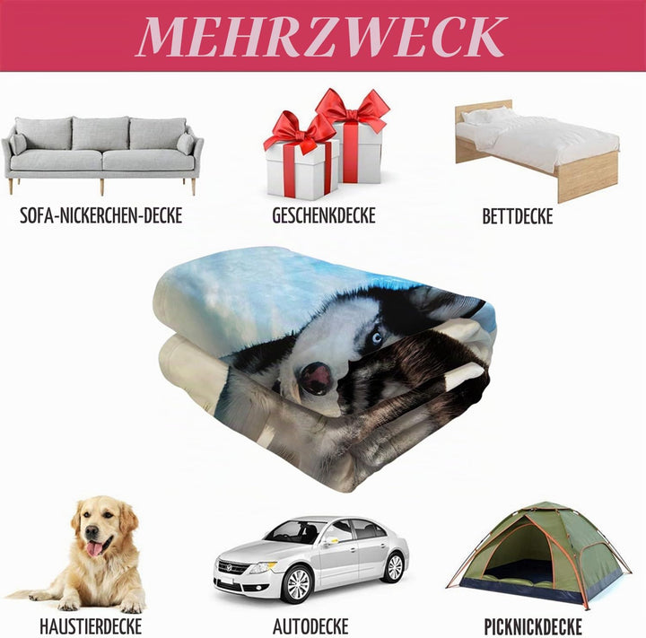 YISUMEI Decke 150x200 cm Kuscheldecken Sanft Flanell Weich Fleecedecke Bettüberwurf weisse Schwarze
